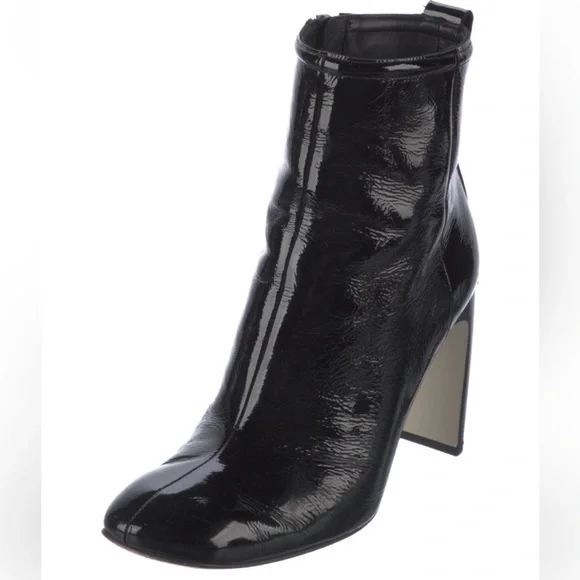 Rag & Bone Black Patent Leather Ellis Booties